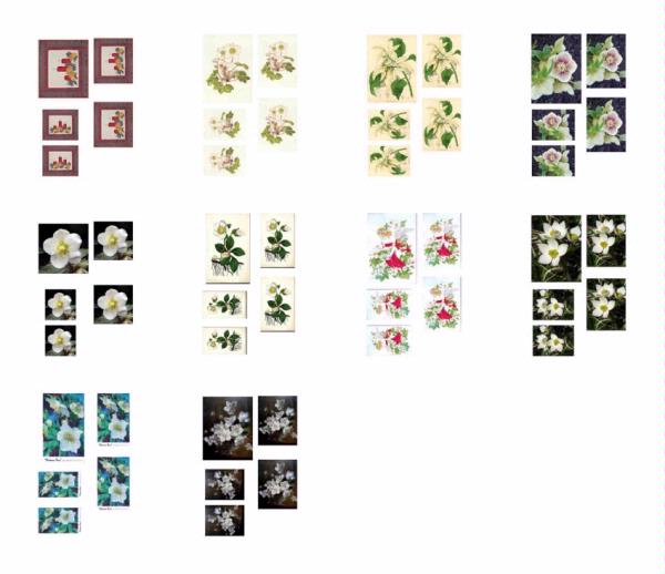  Christmas Rose Toppers Download - 10 Pages 