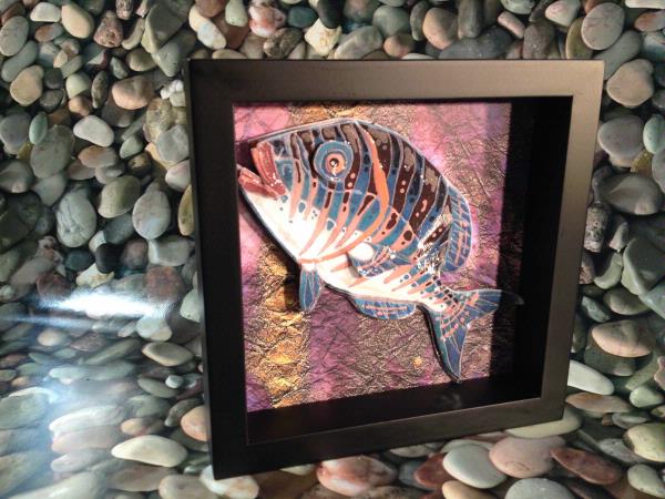 Mosaic Fish Project Black Frame Download Set - 9 x A4 Pages