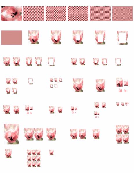 Hand Painted Effect Pink Tulip Set - 39 Pages to Download