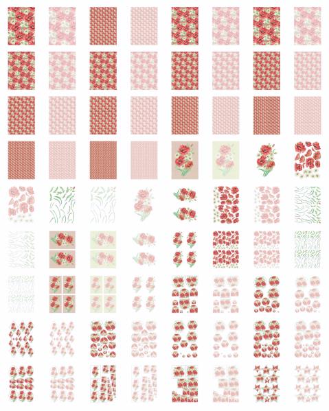 Poppies & Daisies ALL 3 SET - 72 x A4 Pages to DOWNLOAD