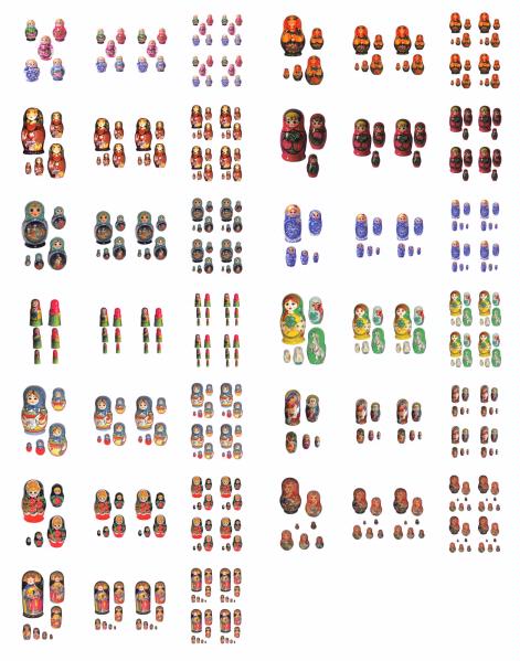 ..Russian Fairy Tale Dolls Full Set - 39 x Pages to DOWNLOAD