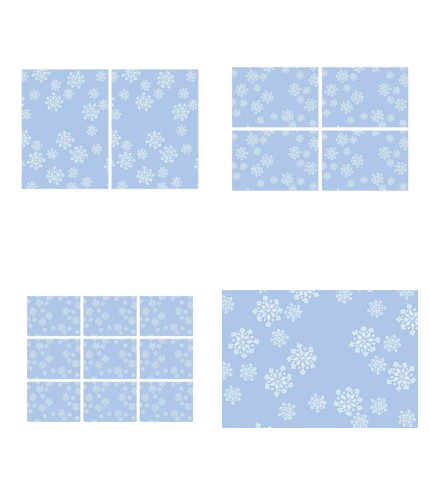 Snowflake Background Set 10 - 4 x A4 Pages to Download