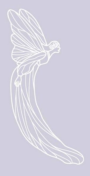 Digital White Work Angel 2 <b>Violet 4 Sizes - 4 x A4 Sheets Download