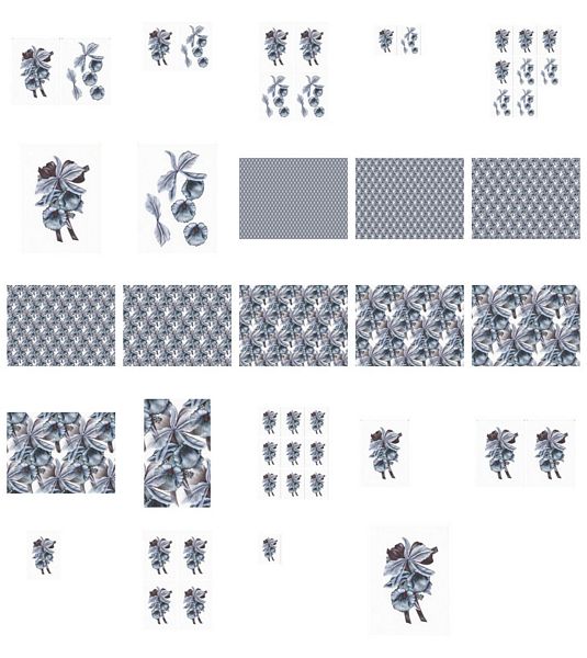 Pale Blue Orchid Set Download - 24 Pages