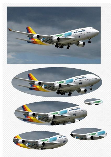 Boeing 747 Oval Stackers - 1 x A4 Page to DOWNLOAD