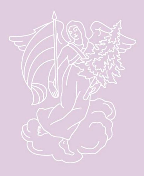 Digital White Work Angel 3 <b>Purple 4 Sizes - 4 x A4 Sheets Download