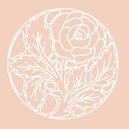 Digital White Work Circular Rose <b>Beige 4 Sizes - 4 x A4 Sheets Download