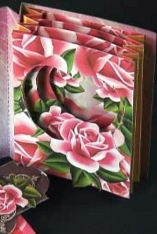 Concertina Book Card Rose Project - <b>Large - 26 x A4 Sheets