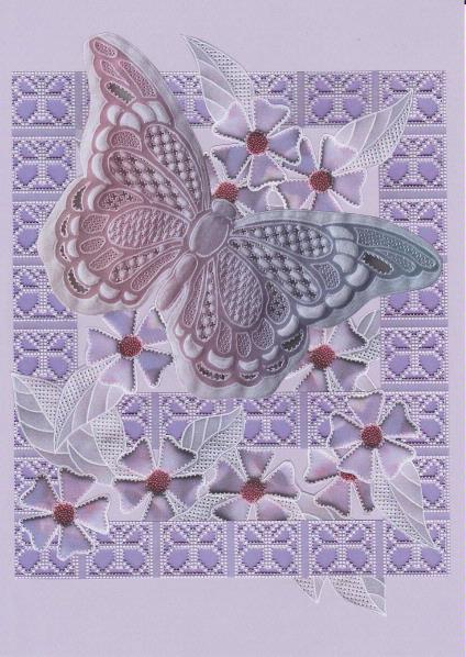 Faux Parchment - Butterflies - 4 Sets - 20 x A4 Pages