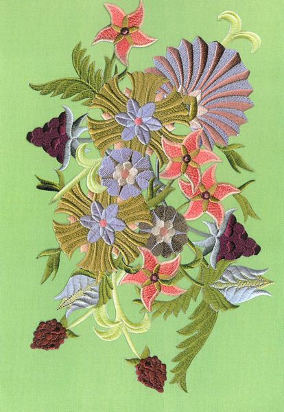 Jacobean Flowers Stitch Effect Set 07 - 52 x A4 Pages to DOWNLOAD