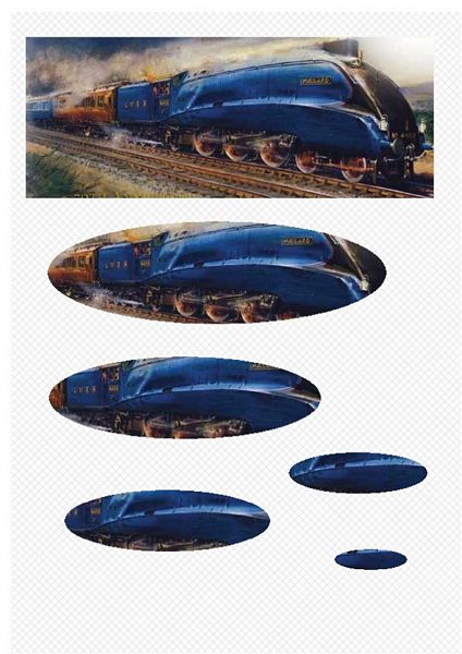 Mallard Image 2 Oval Stackers - 1 x A4 Page to DOWNLOAD