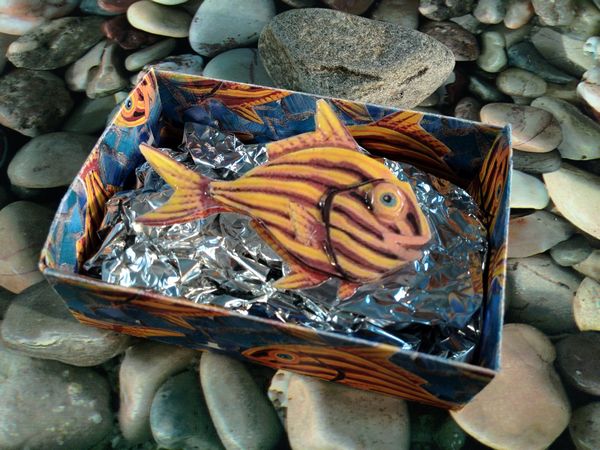 Mosaic Fish Box Project Design 4 Download Set - 8 x A4 Pages