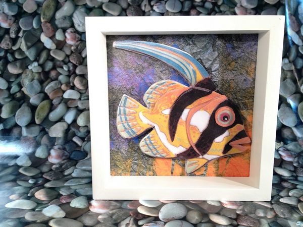 Mosaic Fish Project White Frame Download Set - 8 x A4 Pages