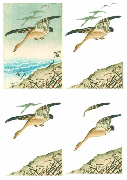 Oriental Flight Set 02 Decoupage - 1 x A4 Page to DOWNLOAD