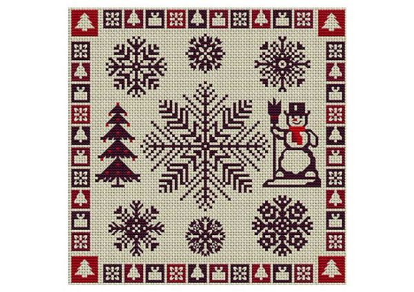 Stunning Snowflake Tapestry - 4 x A4 Pages to Download