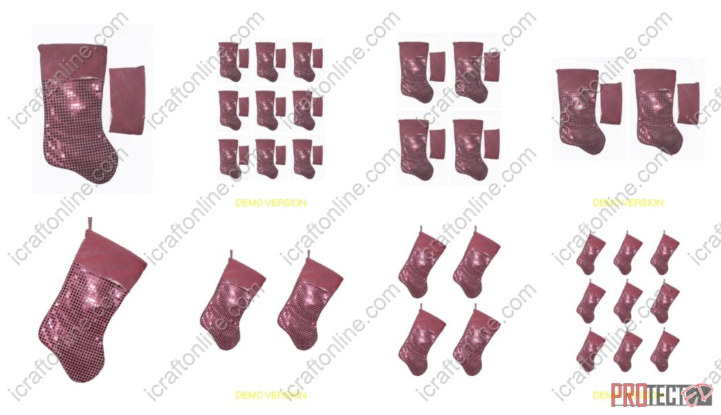 Beautiful Christmas Stockings Set 2 - 8 x A4 Pages to Download