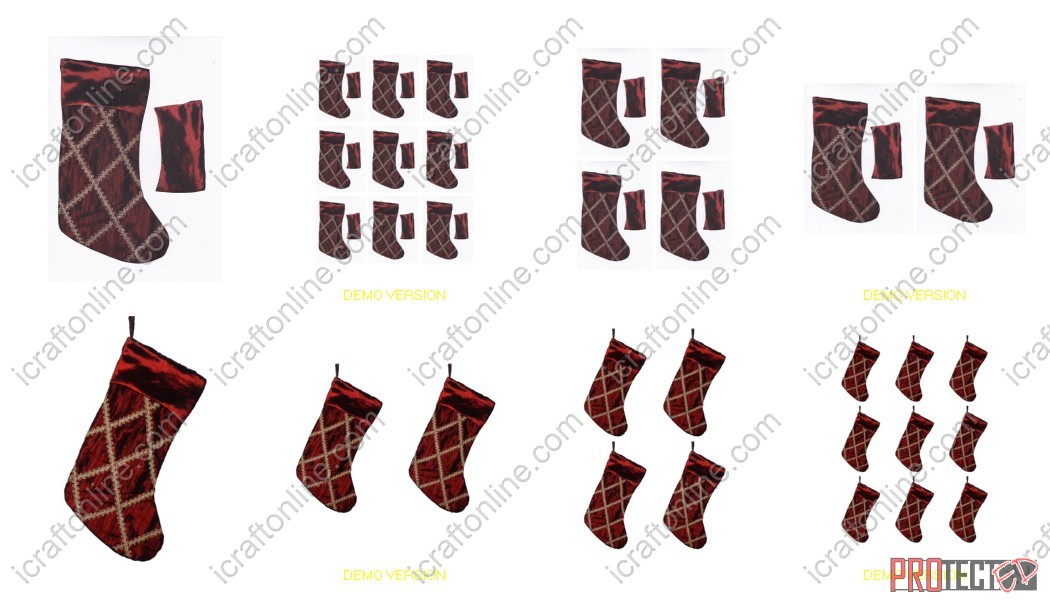 Beautiful Christmas Stockings Set 3 - 8 x A4 Pages to Download