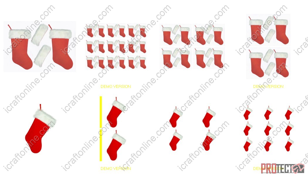 Beautiful Christmas Stockings Set 1 - 8 x A4 Pages to Download