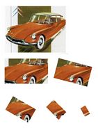 Citroen DS Series Twisted Stacking Decoupage Sheet