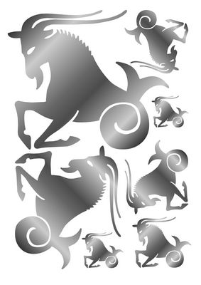 Capricorn - Silver Set - 8 x A4 Pages