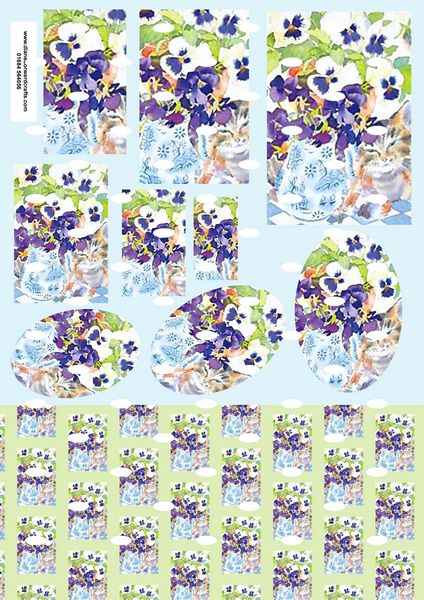 Diane Dorward Pansy Combination Sheet