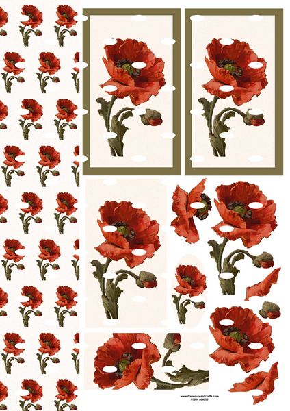 Diane Dorward Poppy Combination Sheet