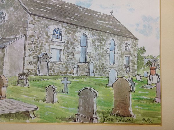 Frank Watson - Auchtermuchty Village Kirk Hand Finished A3 Print