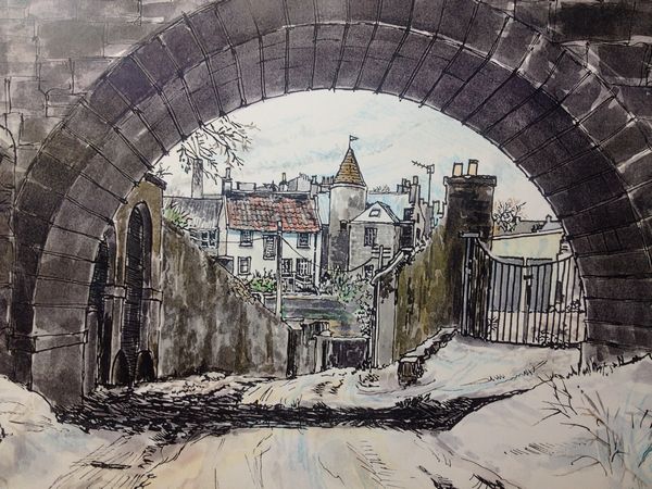 Frank Watson - Falkland Palace, Fife - Secret Views A3 Hand Finished Print