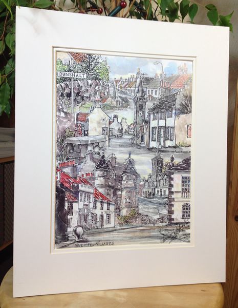 Frank Watson - Five Villages in Fife Composite - A3 Hand Finished Print